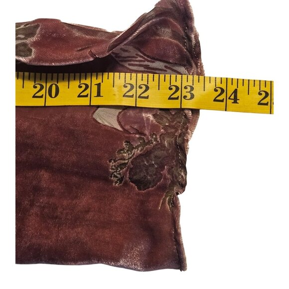 Miss Me Womens Floral Velvet Ruffle Sleeve Top S Cottagecore Boho Whimsygoth - Picture 8 of 12